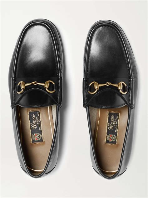 gucci roos class horsebit leather loafers|Gucci Horsebit platform loafer.